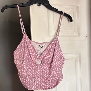 SO Pink Wave Camisole Top